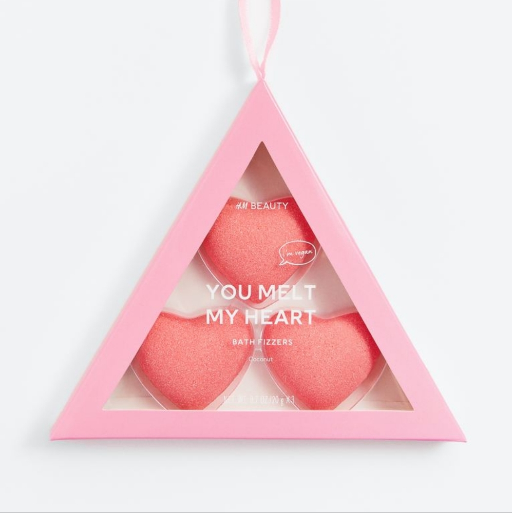 3-pack Heart-shaped Bath Fizzers